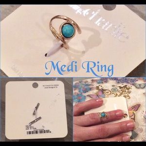 Medi Ring Charming Charlie Turquoise New